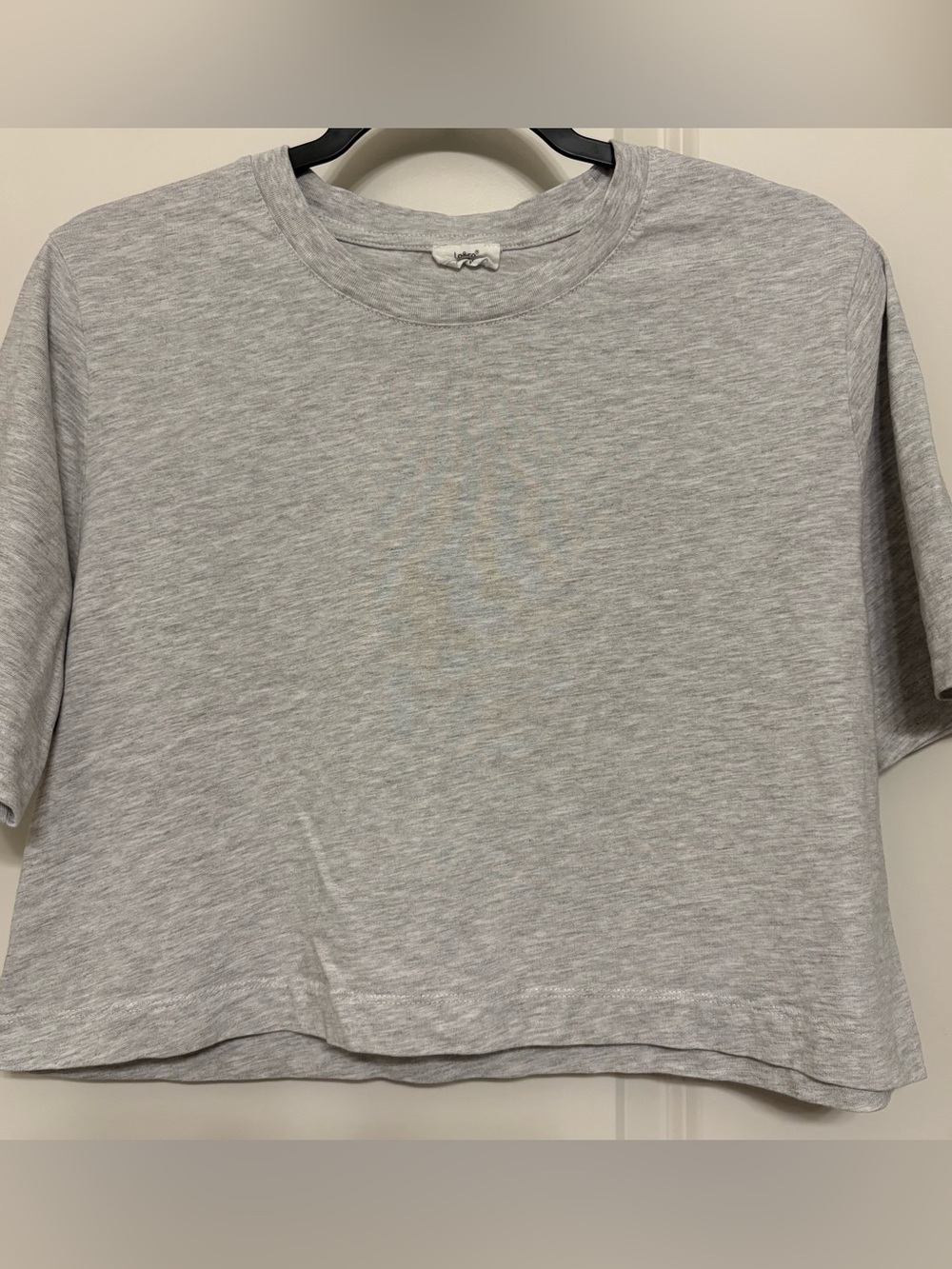 J.o&co Light Gray Cropped Tee